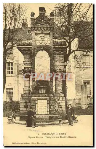 Cartes postales Besancon les Bains Square Castan Vestiges d un Theatre Romain