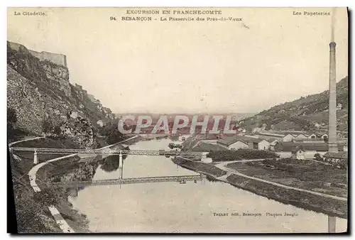 Cartes postales Besancon La passerelle de Pres de Vaux