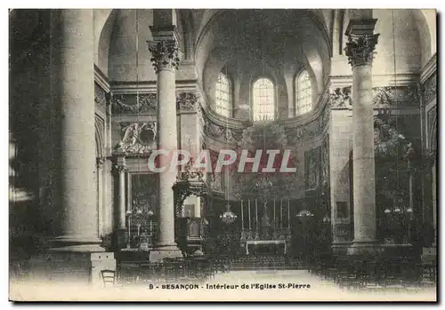 Cartes postales Besancon Interieur de l Eglise St Pierre