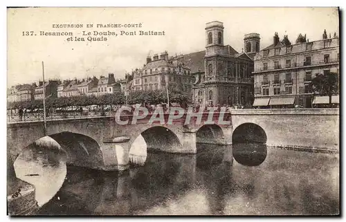 Ansichtskarte AK Besancon Le Doubs Pont Battant et les Quais