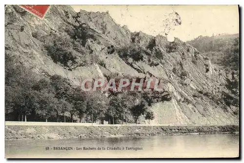 Cartes postales Besancon Les Rochers de la Citadelle a Tarragnoz