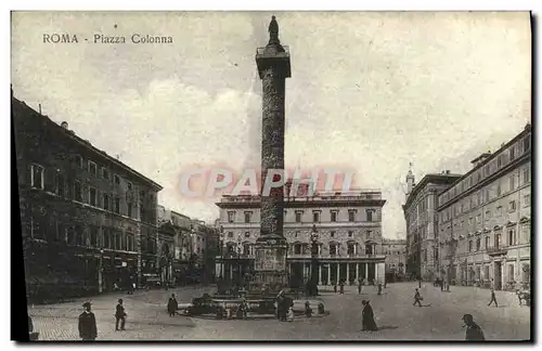 Cartes postales Roma Piazza Colonna