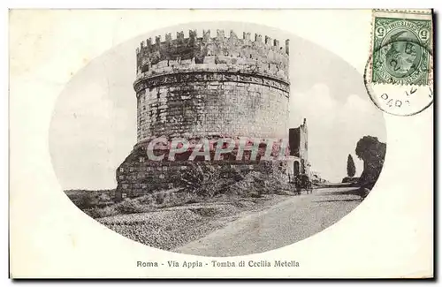 Cartes postales Roma Via Appia Tomba di Cecilia Metella