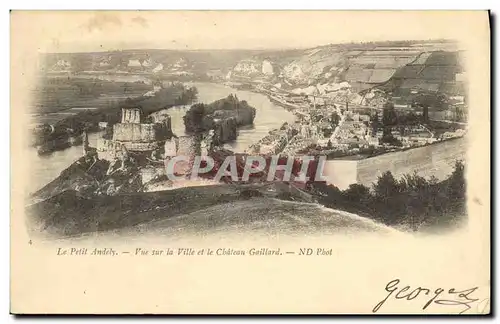 Cartes postales Les Petit Andely Vue sur la Ville et le Chateau Gaillard