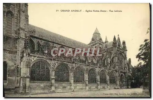 Ansichtskarte AK Grand Andely Eglise Notre Dame Vue laterale