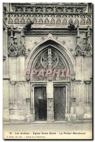 Cartes postales Les Andelys Eglise Notre Dame Le Portail Meridional