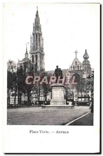 Cartes postales Place Verte Anvers
