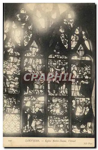 Cartes postales Louviers Eglise Notre Dmae Vitrail