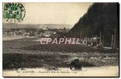 Cartes postales Louviers Panorama et Allee des Amoureux