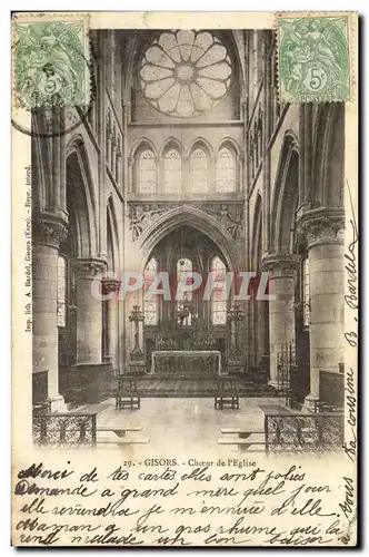 Cartes postales Gisors Choeur de l Eglise