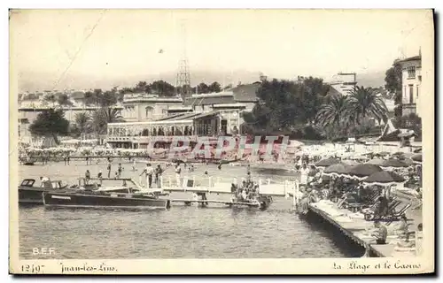 Cartes postales Juan les Pins La Plage et le Casino