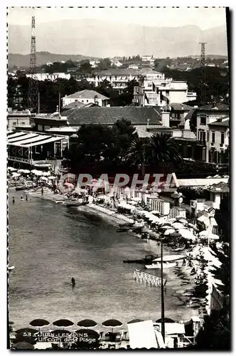 Moderne Karte Juan les Pins Un Coin de la Plage