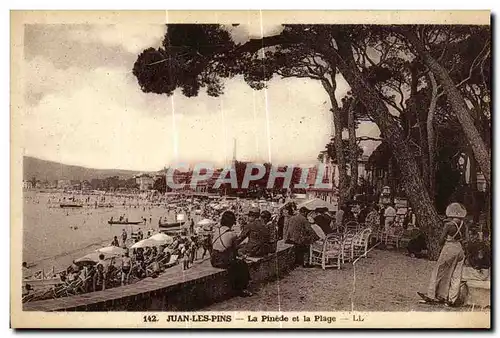 Cartes postales Juan les Pins La Pinede et la Plage