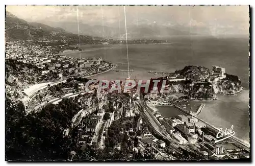 Cartes postales Monaco Vue sur Monaco le Cap Martin et l Italie