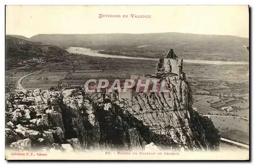 Ansichtskarte AK Ruines Du Chateau De Crussol Environs de Valence