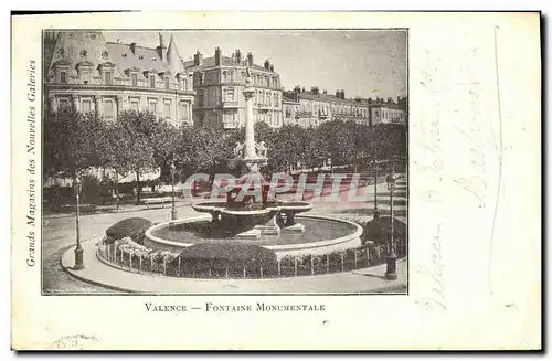 Cartes postales Valence Fontaine Monumentale