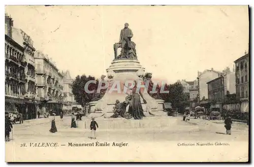 Ansichtskarte AK Valence Monument Emile Augier