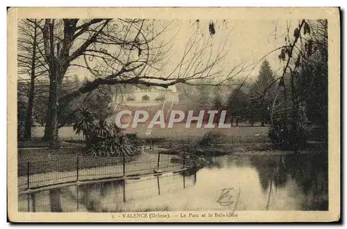 Cartes postales Valence Le parc et le Belvedere