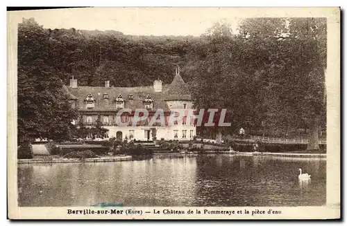 Ansichtskarte AK Berville sur Mer Le chateau de la pommeraye et la piece d eau