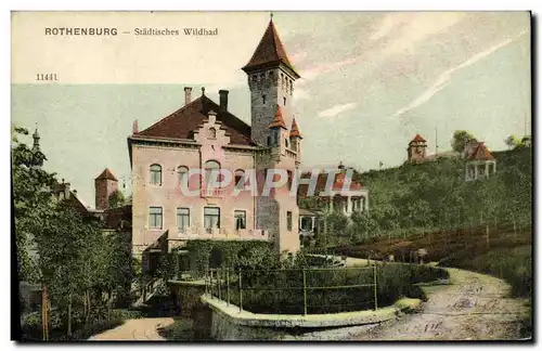 Cartes postales Rothenburg Stadtisches Wildbad