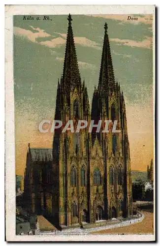 Ansichtskarte AK Koln Rh Dom