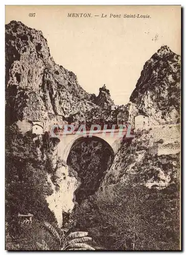 Cartes postales Menton Le Pont Saint Louis