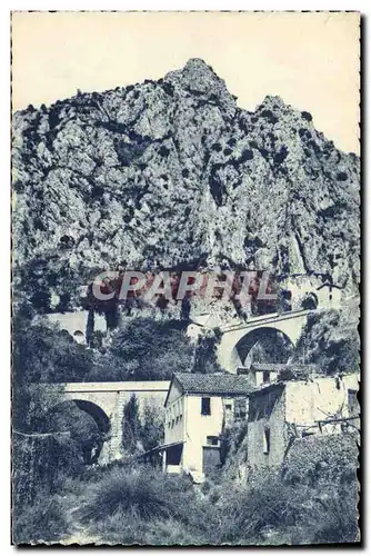 Cartes postales Menton Le vallon Saint Louis a la frontiere Franco italienne