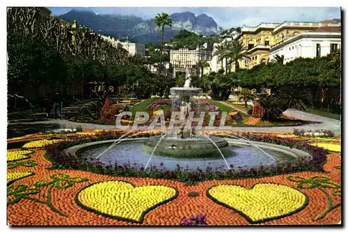 Moderne Karte Menton Les jardins pendant les fetes du citron