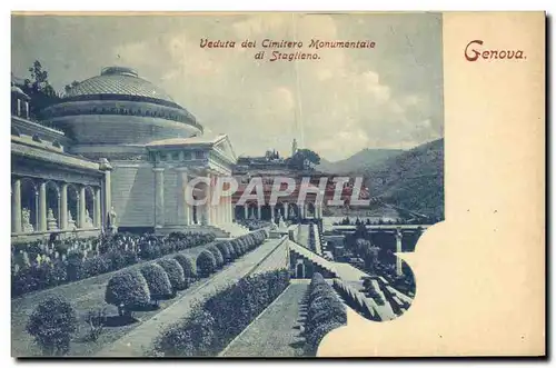 Cartes postales Genova Veduta del Cimitero Monumentale di Staglieno