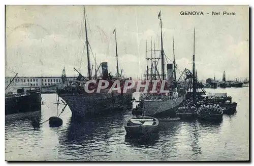Cartes postales Genova Nel Porto Bateaux