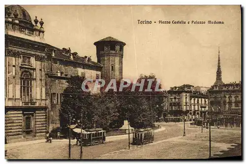 Cartes postales Torino Piazza Castello e palazzo Madona