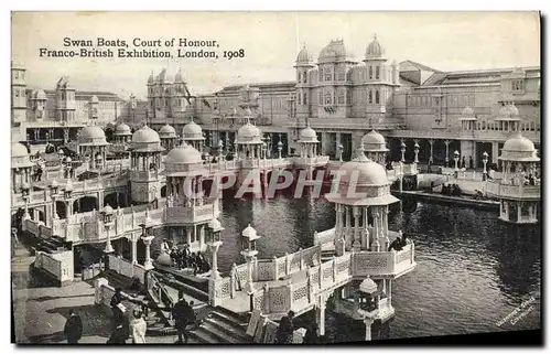 Cartes postales Swan Boats Court of Honour Franco British Exhibition London 1908