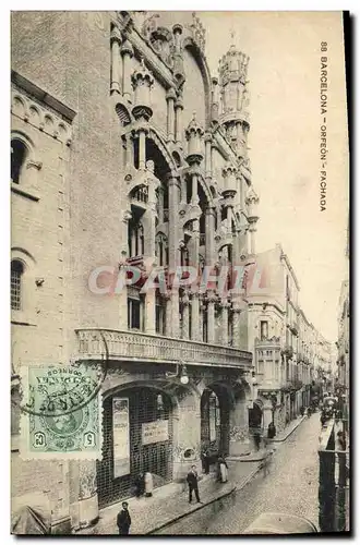 Cartes postales Barcelona Orfeon Fachada