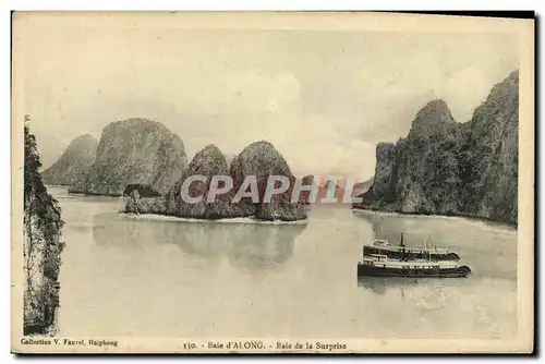 Cartes postales Baie d Along Baie de la Surprise Vietnam Indochine