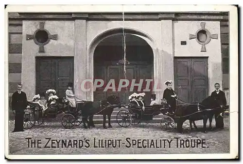 Cartes postales The Zeynards Liliput Specialiy Troupe Poney