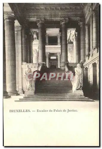 Cartes postales Bruxelles Escalier du palais de justice