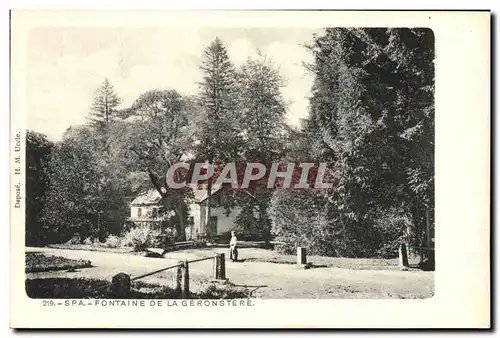 Cartes postales Spa Fontaine de la Geronstere