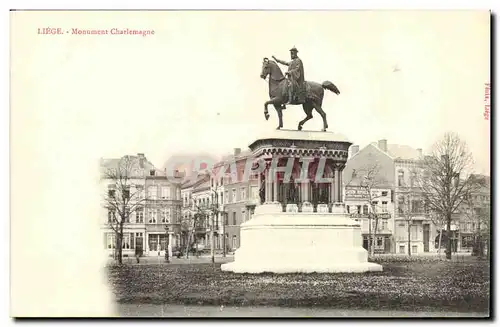 Cartes postales Liege Monument Charlemagne