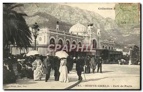 Cartes postales Monte Carlo Cafe de Paris