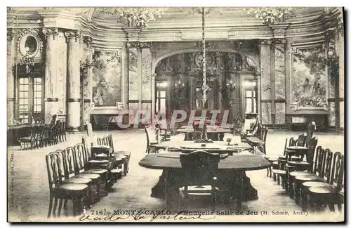 Cartes postales Monte Carlo Nouvelle salle de jeu