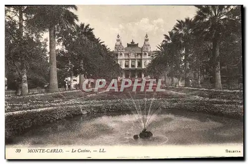 Cartes postales Monte Carlo Le Casino