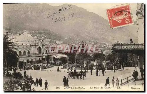 Cartes postales Monte Carlo La Place du Casino