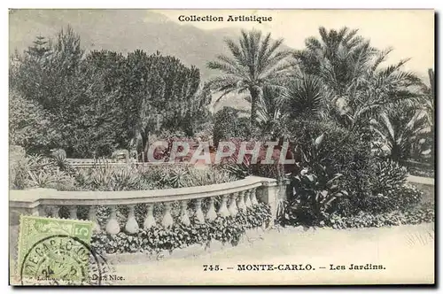 Cartes postales Monte Carlo Les Jardins