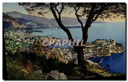 Cartes postales Monte Carlo pris du Signal