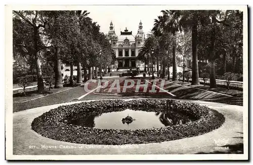 Cartes postales Monaco Monte Carlo Le casino et les nouveaux jardins