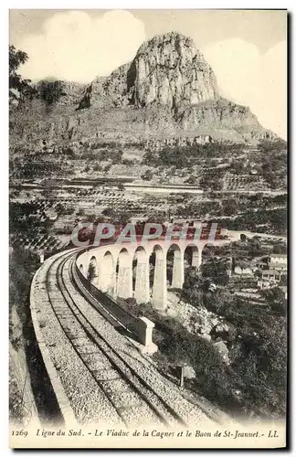 Ansichtskarte AK Ligne du Sud le viaduc de la Cagnes et le Baon de St Jeaunet