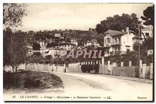 Cartes postales La Cannet Cottage Marjolaine et boulevard Gambetta