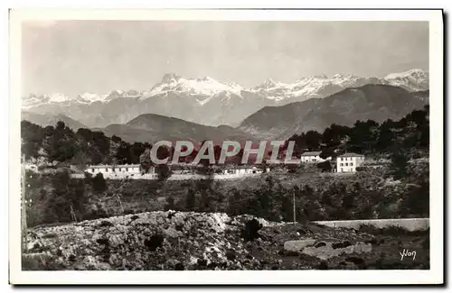 Cartes postales La Cote D Azur La chaine des Alpes vue de la grande corniche