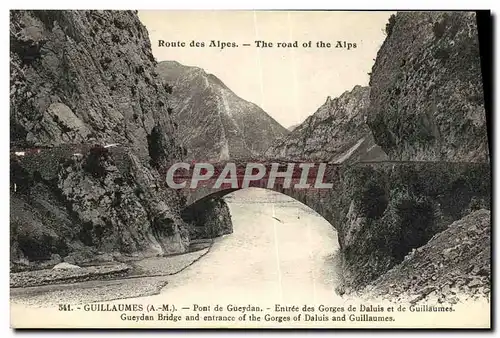 Ansichtskarte AK Guillaumes Pont de Gueydan Entree Des Gorges de Daluis et de Guillaumes