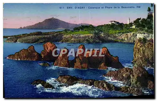 Ansichtskarte AK Environs D Agay Calanque et Phare de la Beaumette